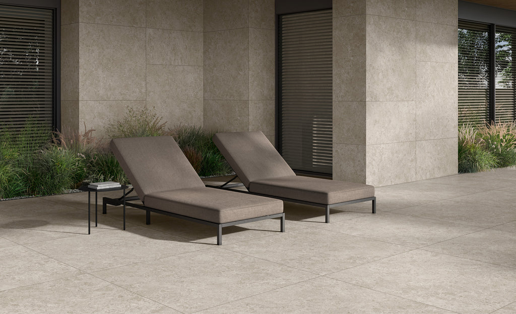 BLOOMING STONE | SUNNY BEIGE 48"x48"
