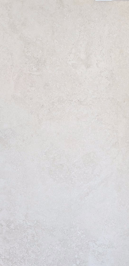 Ivory cross cut travetine style porcelain tile pattern